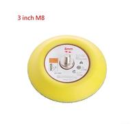 Hook and LOOPs Sanding Disc Backing Pad for Pneumatic Orbital Sander, Rubber Polishing Pad with M6/M8 Thread, Compatible with 2 Inch, 3 Inch, 5 Inch Discs for