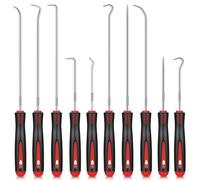 Hook and Pick Set,10 PCS Extra Long Hook and Pick Set for Mechanics Hose Oil Seal & O-Ring Removal Tools Ideal for Automotive Repair Drive Shaft Injector & DIY Hand Tool Kits