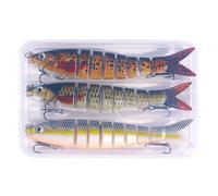 Hook Artificial Baits Slow Sinking Flexible Tail Realistic Action Fishing Gear All Waters Realistic Fishing Lures