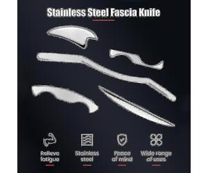 (Hook Board, One size) Stainless Steel Therapy Massage Tools Tissue Fascia Recovery Muscle Mssager Guasha Scraping Gua Sha Board Scraper Relax