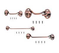 Hook Eye Latch Stainless Steel Barn Door Lock for Sliding Doors For Cabin For Cabinet and Wooden Fence Gate Security Provides Privacy and Prevents Unauthorized Access (6inch)