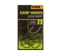 Hook Fox curve shank short Black Size 4