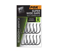 Hook Fox Super Wide Gape (x10) Argenté Size 5