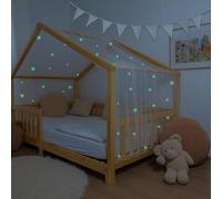 Hook House Bed Canopy Bed Canopy for House Bed Children - Luminous Starry Sky Fabric Canopy for House Bed Decoration for Girls & Boys - Canopy for House Bed & Floor Bed (White, 135 x 320 cm)