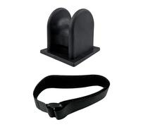 Hook Keeper 6Pcs TPE Portable Fishing Rod Holder - U-Shaped/A-Type Frame Bracket for Boat/Marine for Fishing Rod(A - Black)