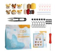 Hook Key Trailer Set-Cochet Animal Set for Beginners for and Adults | Simple DIY Hook Craft Set with Tools & Accessories, PE Key Trailer