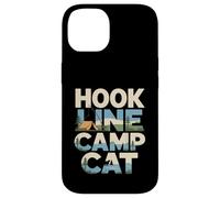 Hook Line Camp Cat Funny Camping Fishing Case for iPhone 14