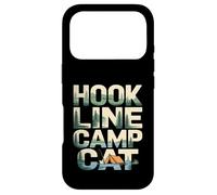 Hook Line Camp Cat Funny Camping Fishing Case for iPhone 17 Pro