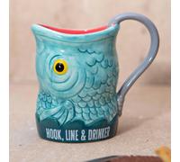 Hook, Line & Drinker Fish Shaped Mug