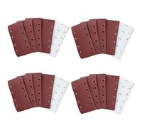 Hook + Loop 1/3 Sheet Sanding Sander Sandpaper Pads 80 Grit 200 Pack