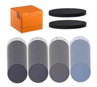 Hook Loop Discs, 82-Piece Sandpaper Assortment, 150mm Wet Dry Sanding Discs with Hook and Loop Backing, 80 to 5000 Grit Sand Paper Assortment Pack for Random Orbital Sander