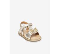 Hook-&-Loop Leather Sandals for Babies, Izorro by LES TROPEZIENNES® PAR M. BELARBI golden beige
