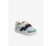 Hook&Loop Leather Trainers for Babies set white