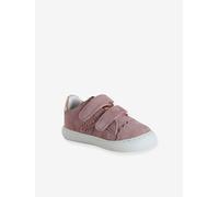 Hook-&-Loop Trainers in Leather for Babies rosy
