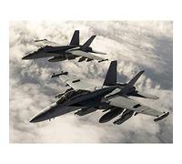 Hook Military USA USAF F-18 Hornet Jet Fighters Photo Large Wall Art Poster Print Thick Paper 18X24 Inch