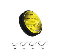 Hook Nytro Nto-B4 Barbless Commercial Jaune 12 / 0,15 mm