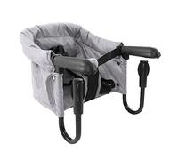 Hook On Chair, Clip On High Chair, Fold Flat Storage Portable Baby Feeding Seat, High Load Design, Attach to Fast Table Chair Removable Seat for Home and Travel (Grey)