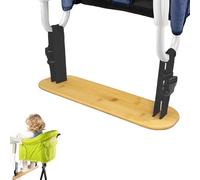 Hook on Chair Footrest, Bamboo Foot Rest Compatible with Inglesina Fast Table Chair, Adjustable Footrest for Hook on High Chair, Clip on Highchair