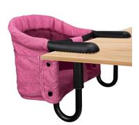 Hook On High Chair,Portable and Foldable High Chair,Suitable for Family and Travel,High Chair for Babies 6-36 Months for Eating & Dining - with Carry Bag(Rose Red)