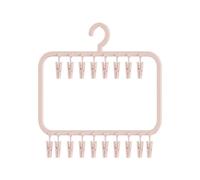 Hook Organizer for - Multi-Layer Shelf with 12 Clips, Portable Accessory for Storing the Closet, Compact Clothesline, Clothes Rack | Organization 'Closet' Appar