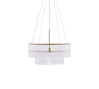 Hook Pendant 60 Clear/ Brass