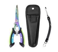 Hook Remover Pliers, Saltwater Pliers | Titanium Color Stainless Steel Pliers | Accessories for the C Train Cutter No Slip for Lures and Water