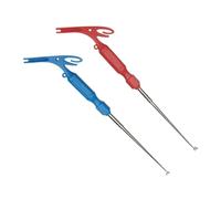 hook remover - Stainless Steel Fish Hook Remover Tool | 3-End Usage Fishing Hook Extractor, Quick Removal Device Kit, Secure Fishes Hooks Disconnect Device, 1 Fast Nail Knot Tying Tools, 1 Loop Tyer
