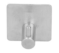 Hook Single Hook, Cylindrical Hook Single Hook 304 Stainless Steel -Border Adhesive Non-Perforated Metal Bathroom Coat, Bath Towel Hooks