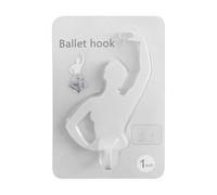 Hook To Hold On - Creative Ballet Rag Hook | Back Glue Glue Hooks, Ballet Dance Design Hanger Organizer Rack For Wardrobe Bedroom Kitchen Hallway Pocket Scarf Liège