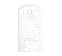 Hook Tool Card Outdoor Camping Stainless Steel Multi Utility Gear, Serrated Cutter, Lanyard Slot, Compact Rig Setup Accessory for Anglers Wallet Fishing Card Compact Tackle Tool Angler Trail Gear Hook