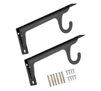 Hook Wall Mounted Brackets Rod Supports for Hanging Clothes and Accessories in Closets Garages & Outdoor Areas Strong Wall Hook Parenthesis Space Saving Wardrobe Hanger
