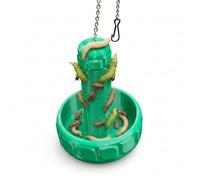Hookable Chameleon Feeding Bowl, Safe Metal Free Tounge Safe SmootheLadder Design, Suitable for Any Lizards, Geckos, Bearded Dragons, Iguanas, Frogs