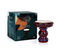 Hookah Bowl Phunnel Shisha Bowl - Kitosun Hookah Accessories Pivot Clay Hookah Head with Glaze Great for All Shisha Flavors Suck as Tangiers,Lavoo,Starbuzz15-20 Grams (Pivot- Lucky Purple)
