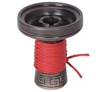 Hookah Clay Bowl Funnel Design Big Could Practical Accessories Compatible with Heat Management Systems(Red)