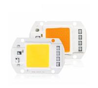 HOOKCPCLLG 2pcs COB LED Lamp Chip 10W 20W 30W 50W LED Flood Light Bulb Chip AC 220V 110V Diy Spotlight Floodlight Lampada Grow Plant Light Chip(Cold White,110V_30W)
