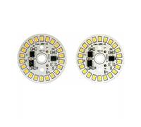 HOOKCPCLLG 2pcs LED Bulb Patch Lamp SMD Plate Circular Module Light Source Plate For Bulb Light AC 220V Led Chip Spotlight Downlight LED Lamp(12W-220V,Cold White)