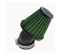 HOOKCPCLLG Motorcycle Air Filter 28mm 38mm 42mm 48mm Cleaner Clamp-on 45 Degree Bend Intake Filters Motorbike Accessories(Green 48mm)