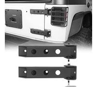 Hooke Road Black Steel Tailgate Hinge Set for Jeep Wrangler JK 2007-2018