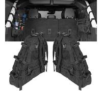 Hooke Road Bronco Roll Bar Storage Cargo Bag Rear Trunk Multi Pockets Cage Organizer for 2021 2022 2023 2024 Ford Bronco 4-Door Interior Accessories (Exclude Bronco Raptor & Sport) - 2PCS Saddlebags