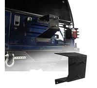 Hooke Road Wrangler Tailgate Spare Tire Carrier Mount Texture Steel Compatible with Jeep Wrangler YJ TJ LJ Models 87-06