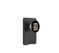 Hooked on America Patriotic Fishing American PopSockets PopWallet for MagSafe