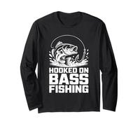 Hooked On Bass Fishing Sunset Passion Long Sleeve T-Shirt