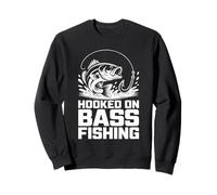 Hooked On Bass Fishing Sunset Passion Sweatshirt