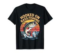 Hooked On Bass Fishing Sunset Passion T-Shirt