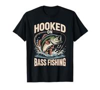 Hooked On Bass Fishing Sunset Passion T-Shirt
