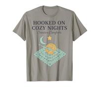Hooked On Cozy Nights Crochet Lover Creative Comforts T-Shirt