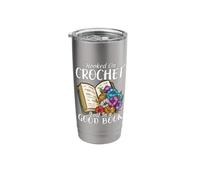Hooked on Crochet Lost in a Good Book Crocheting Stainless Steel Insulated Tumbler