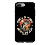 Hooked on Fishing Anchored in Faith Hebrews 6:19 Case for iPhone 7 Plus/8 Plus