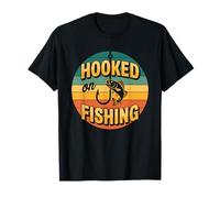 Hooked On Fishing - Bass Fishing Fishermen And Outdoorsmen T-Shirt