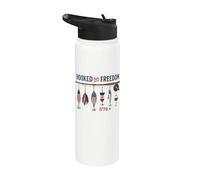 Hooked on Freedom Stainless Steel Insulated Water Bottle